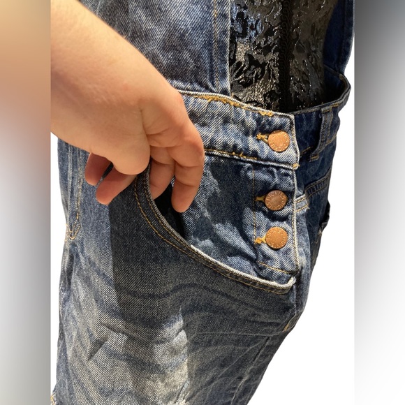 Dickies Women’s Distressed Skirt Overalls, XL - Picture 7 of 11